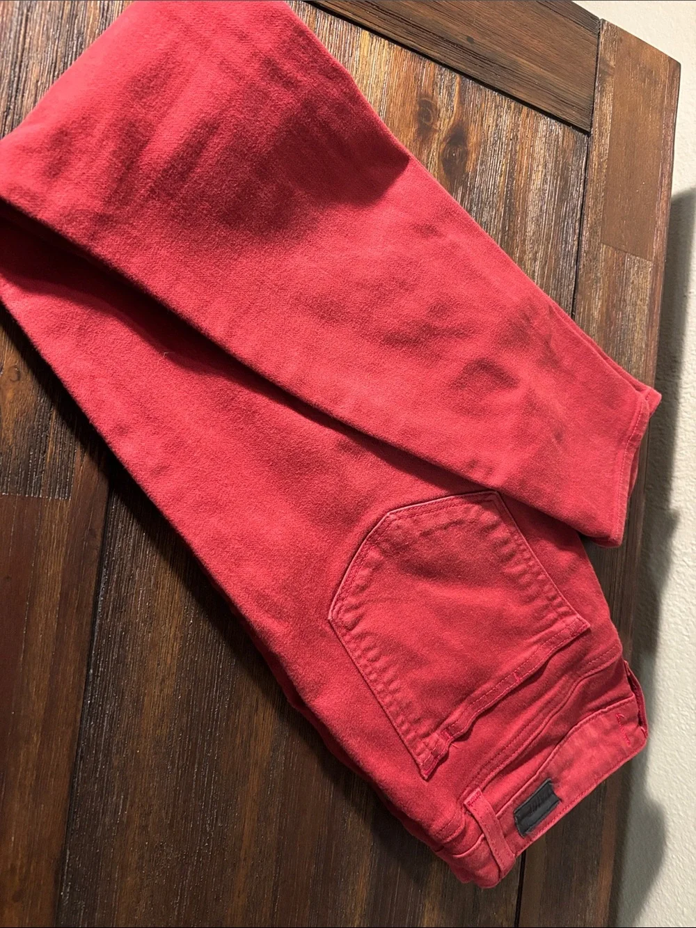 PAIGE Cranberry color, Cropped Ankle Jeans